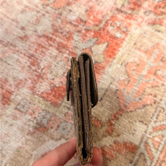 Gucci Sherry Line Vintage Wallet, Brown Leather & PVC Monogram - Picture 2 of 8